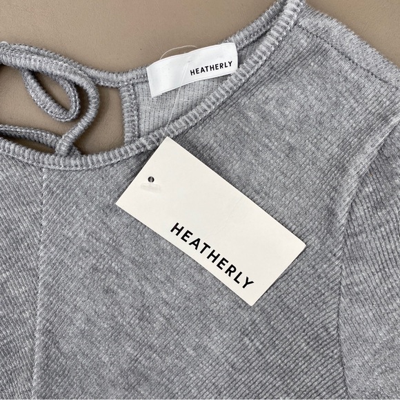 Heatherly Byanka Grey open back dress NWT 1X Stitch Fix Super Soft - Picture 7 of 10